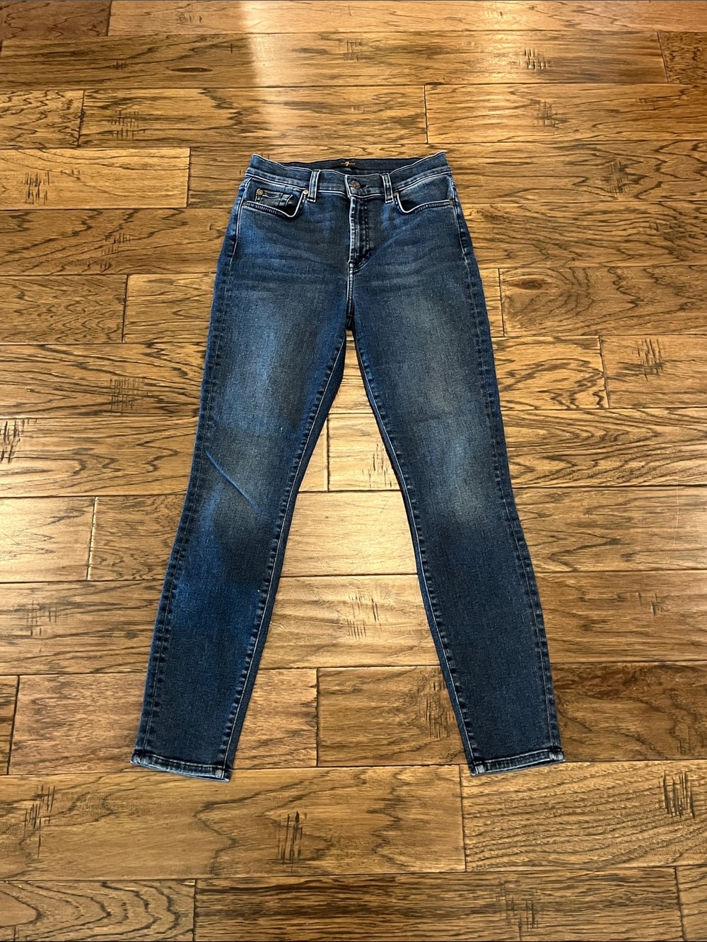 7 For All Mankind High Waist Gwenevere Skinny Size 28